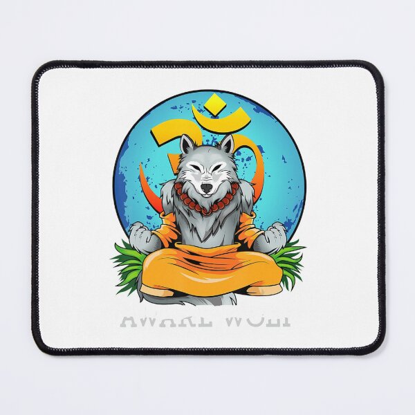 Item preview, Werewolf Pun Halloween Aware Wolf Yoga Meditation designed and sold by GundulaKopp.