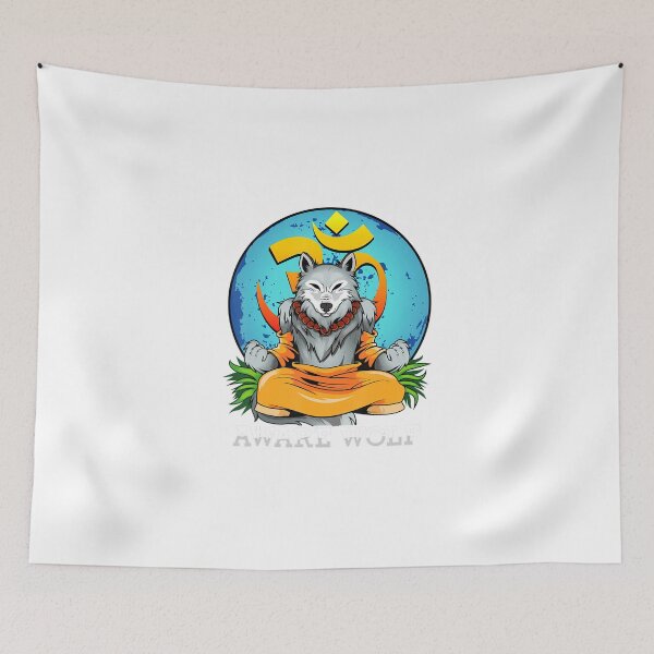 Item preview, Werewolf Pun Halloween Aware Wolf Yoga Meditation designed and sold by GundulaKopp.