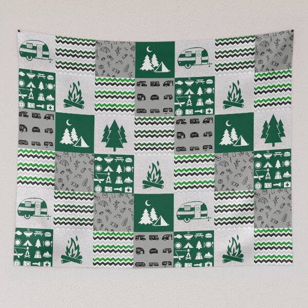 Item preview, Camping Line Plaid designed and sold by LittleFunky79.