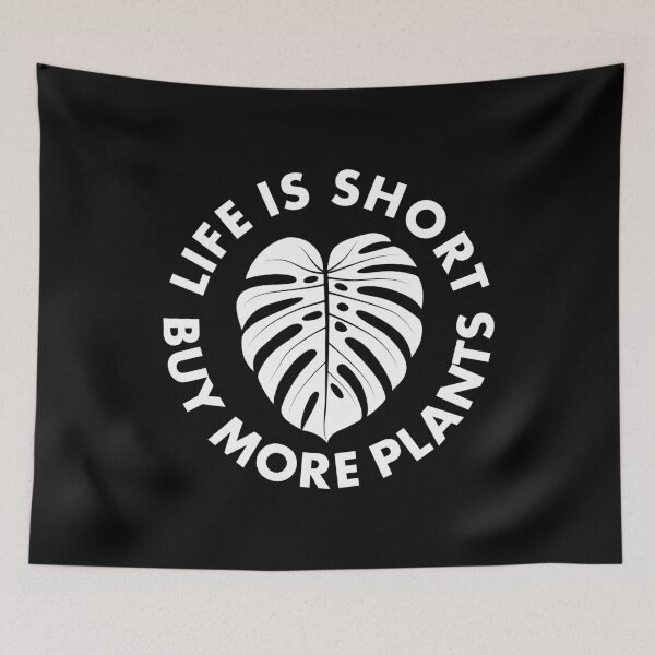 Item preview, Life Is Short Buy More Plants Funny Houseplant Lover  designed and sold by goodspy.