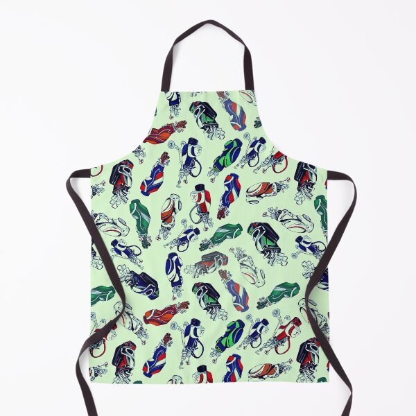 Item preview, Golf Bags On Light Green designed and sold by LittleFunky79.