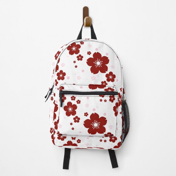 Item preview, Sakura Falls in Red on White designed and sold by Sarinilli.