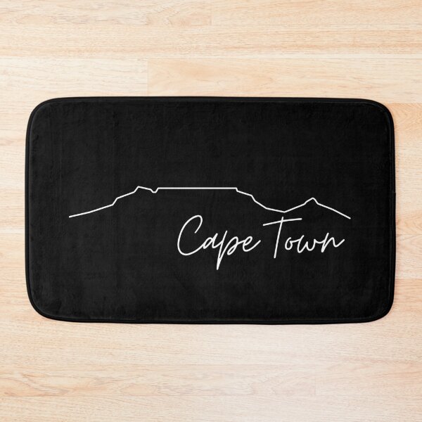 Item preview, Table Mountain, Cape Town - Modern, black and white line drawing designed and sold by Marlienart.
