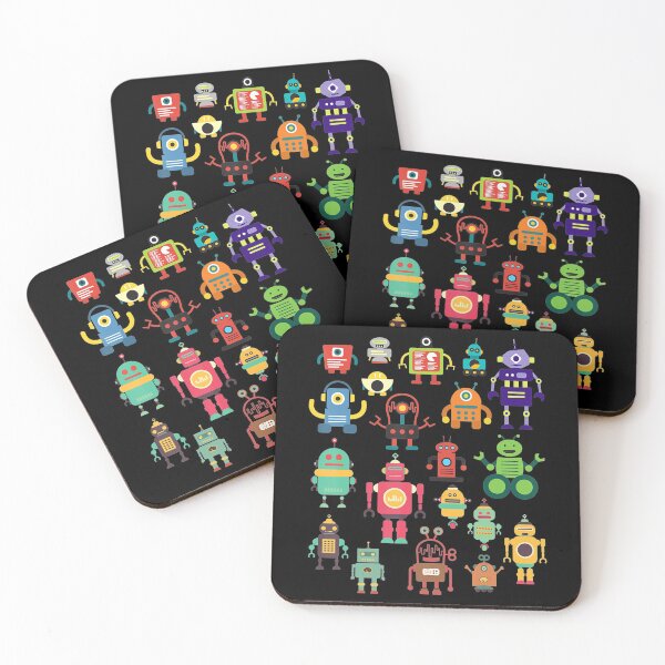 Item preview, Cute Retro Colorful Robot Collection designed and sold by AdeleSchindler.