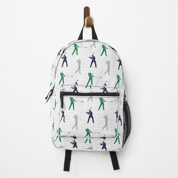Item preview, Golfers - Navy Green And Grey On Stripes designed and sold by LittleFunky79.