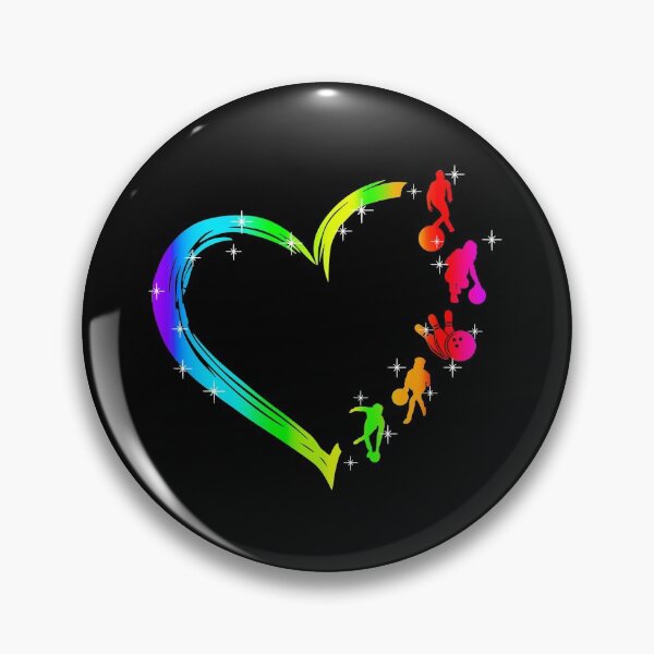 Item preview, Gradient Heart Bowling designed and sold by LittleFunky79.