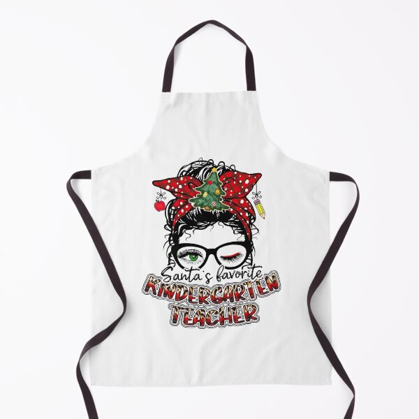 Item preview, Messy Bun Kindergarten Teacher Christmas designed and sold by ChuckyStore79.