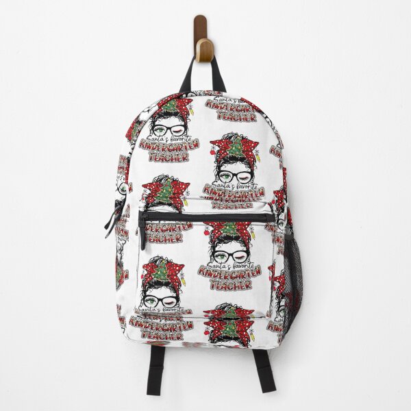 Item preview, Messy Bun Kindergarten Teacher Christmas designed and sold by ChuckyStore79.