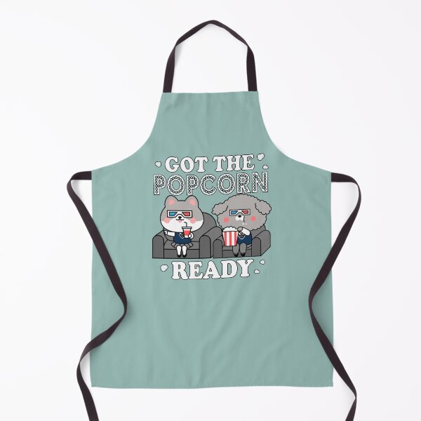 Item preview, Got The Popcorn Ready | Movie Night | Cute Cat and Dog designed and sold by JooArtPrints ★★★★★.