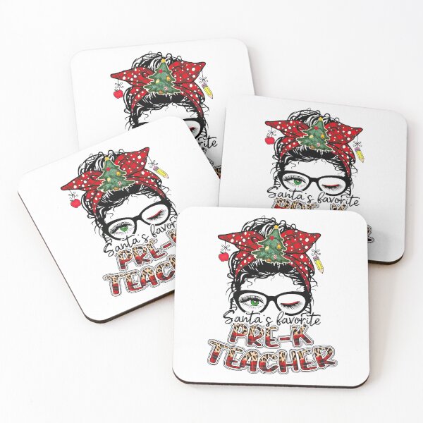 Item preview, Messy Bun Pre-K Teacher Christmas designed and sold by ChuckyStore79.