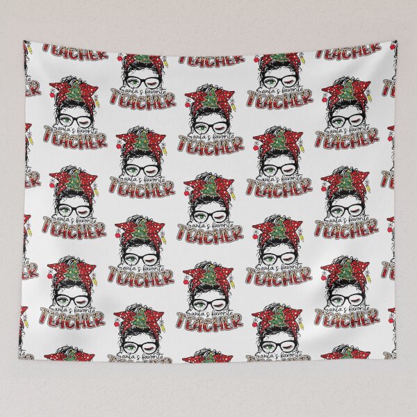 Item preview, Messy Bun Teacher Christmas designed and sold by ChuckyStore79.