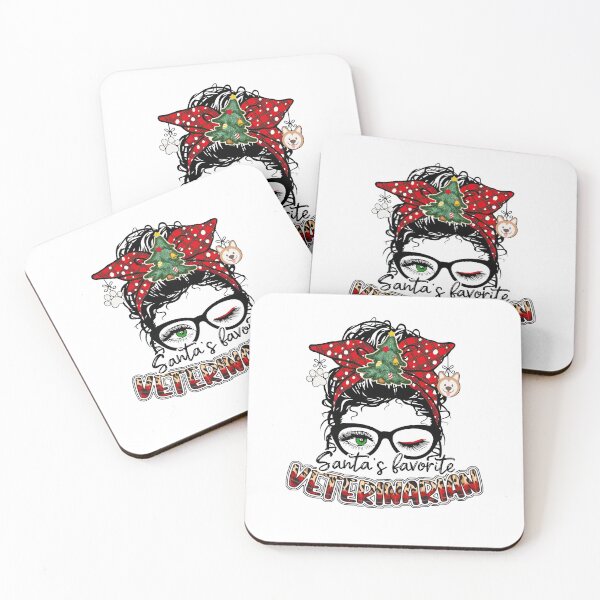 Item preview, Messy Bun Veterinarian Christmas designed and sold by ChuckyStore79.
