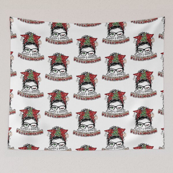 Item preview, Messy Bun Veterinarian Christmas designed and sold by ChuckyStore79.