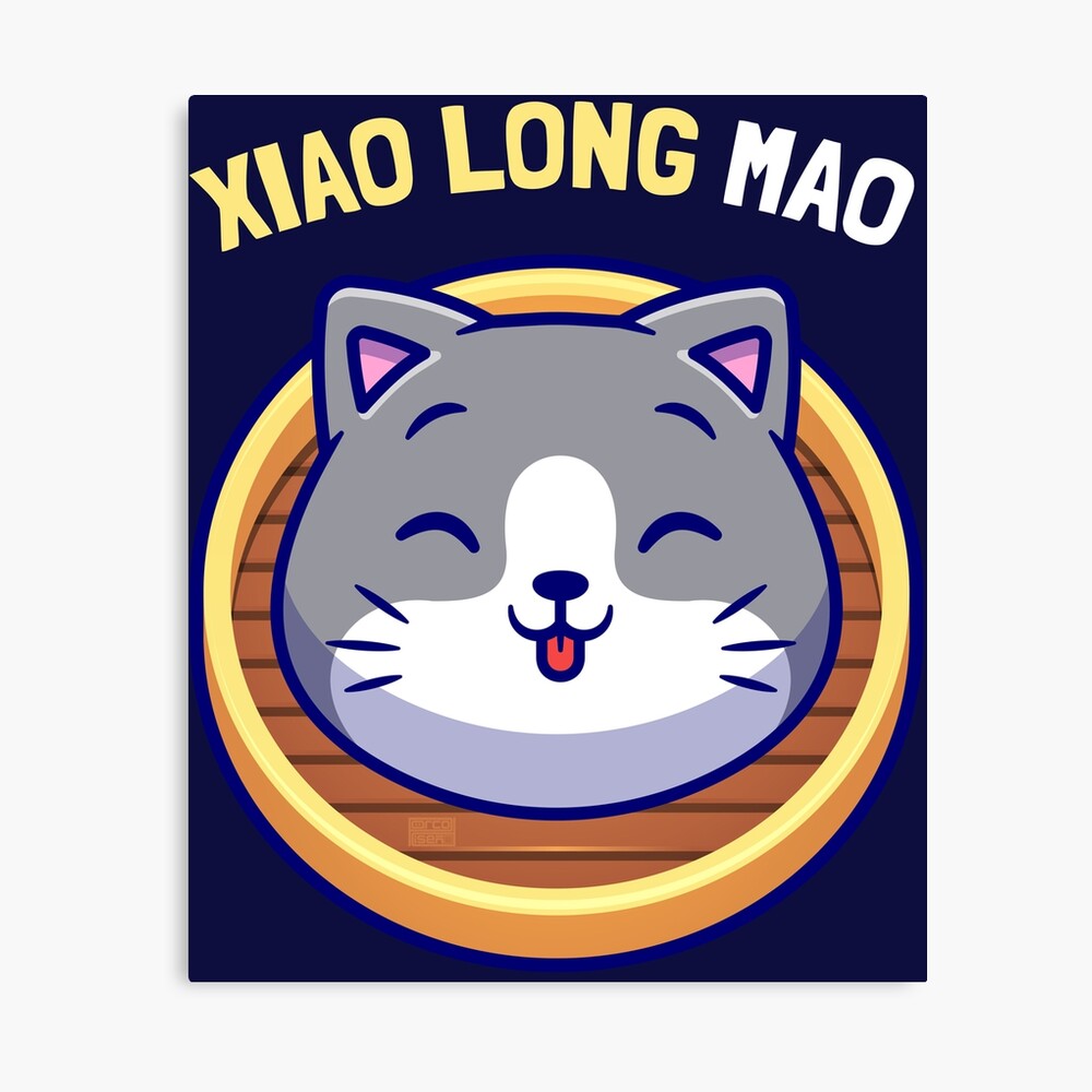 Funny Asian Chinese Dimsum Xiao Long Mao Bao Cat Lover Puns Poster for  Sale by porcodiseno | Redbubble