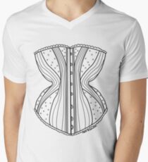 Corset Men's V-Neck T-Shirt
