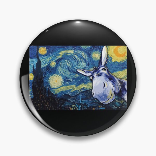 Item preview, Donkey Starry Night Van Gogh Poster Gift - Funny Donkey Van Gogh Poster Gift designed and sold by HerBertTeee.