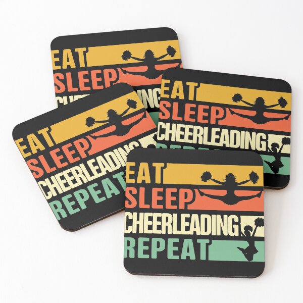 Item preview, Eat Sleep Cheerleading Repeat designed and sold by thanhmaidesign.