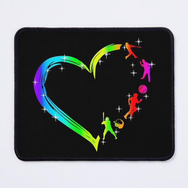 Item preview, Baseball Heart Rainbow designed and sold by ChuckyStore79.