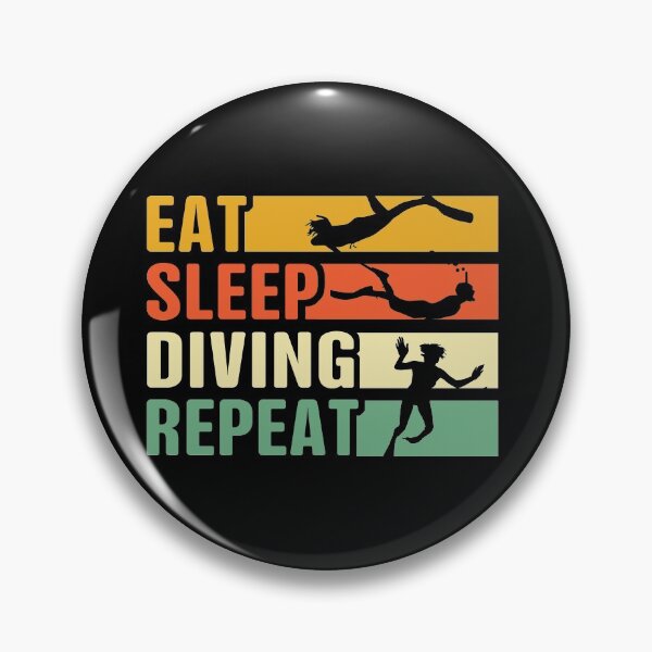 Item preview, Eat Sleep Diving Repeat designed and sold by thanhmaidesign.