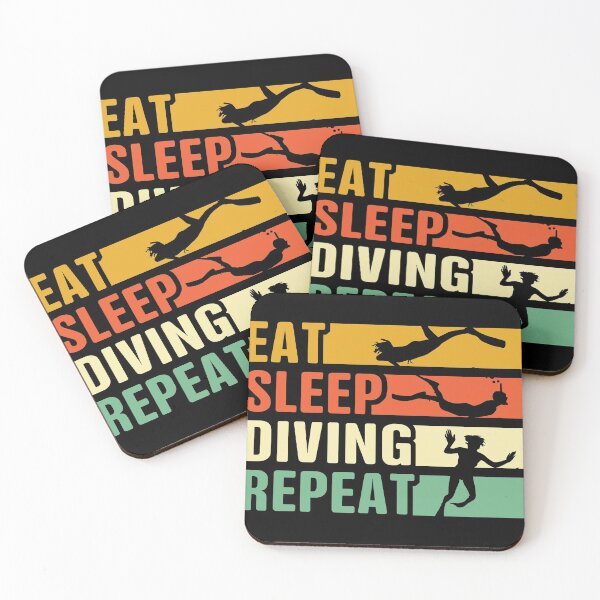 Item preview, Eat Sleep Diving Repeat designed and sold by thanhmaidesign.