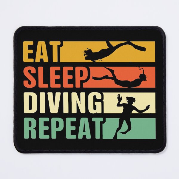 Item preview, Eat Sleep Diving Repeat designed and sold by thanhmaidesign.