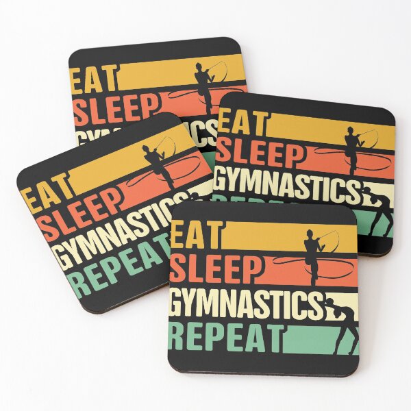 Artikelvorschau, Eat Sleep Gymnastik Wiederholen entworfen und verkauft von thanhmaidesign.