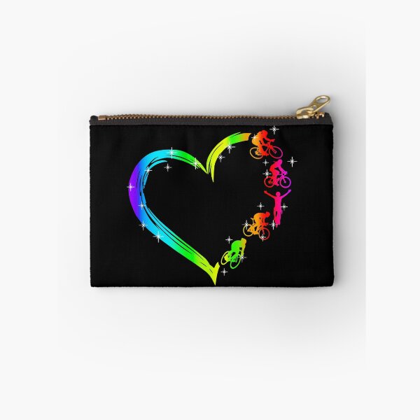 Artikelvorschau, Radfahren Herz Regenbogen entworfen und verkauft von ChuckyStore79.
