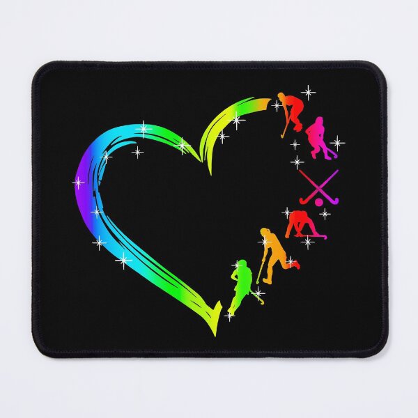 Item preview, Field Hockey Heart Rainbow designed and sold by ChuckyStore79.