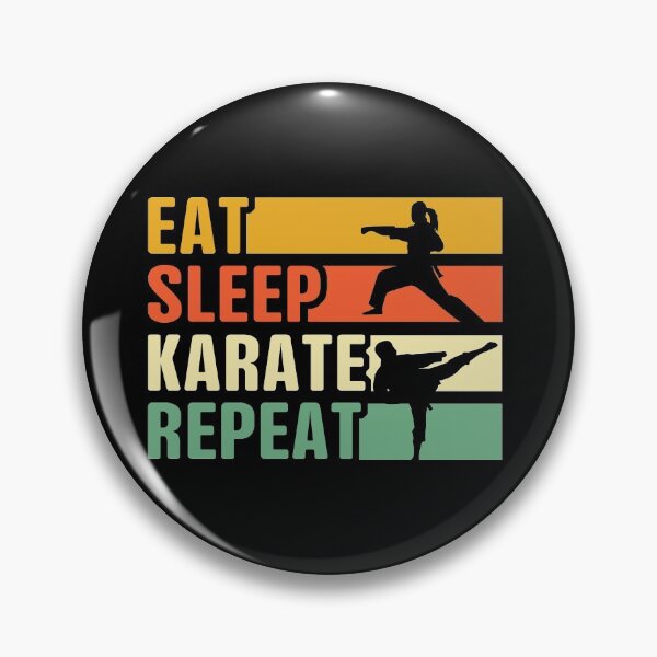 Item preview, Eat Sleep Karate Repeat designed and sold by thanhmaidesign.