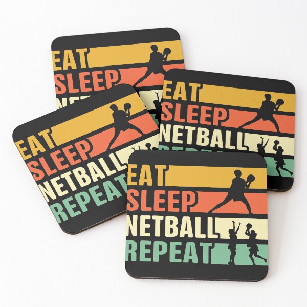 Item preview, Eat Sleep Netball Repeat designed and sold by thanhmaidesign.