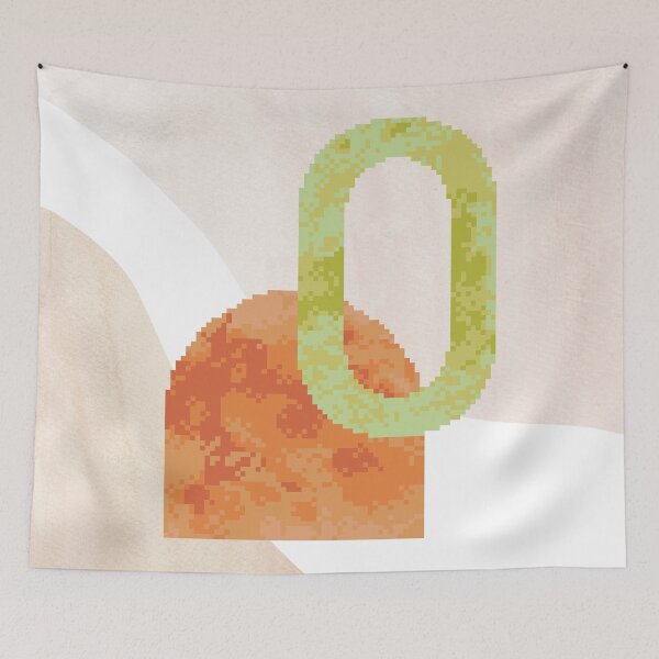 Item preview, Mid century shapes, pixel art designed and sold by WhalesWay.