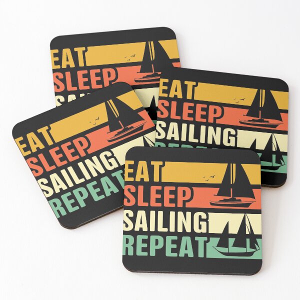 Item preview, Eat Sleep Sailing Repeat designed and sold by thanhmaidesign.