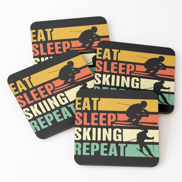 Item preview, Eat Sleep Skiing Repeat designed and sold by thanhmaidesign.