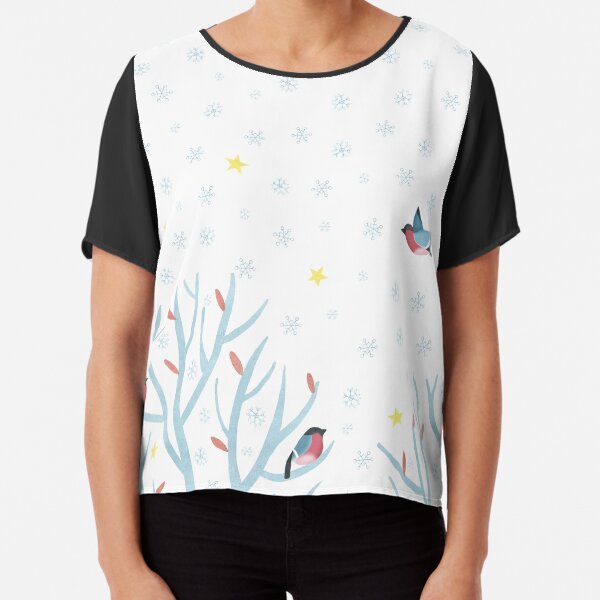 Bullfinches Chiffon Top