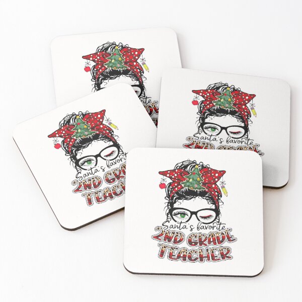 Item preview, Santa's Favorite Hair Bun 2nd Grade Teacher designed and sold by LittleFunky79.