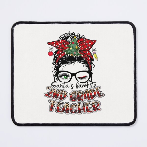 Item preview, Santa's Favorite Hair Bun 2nd Grade Teacher designed and sold by LittleFunky79.