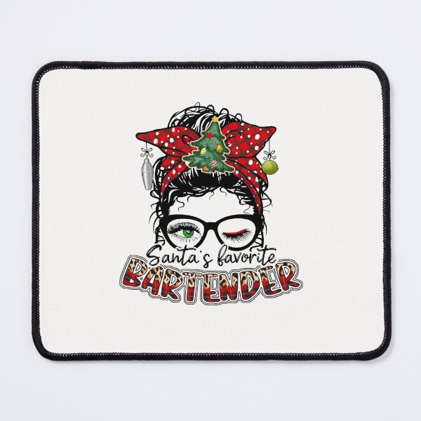 Item preview, Santa's Favorite Hair Bun Bartender designed and sold by LittleFunky79.