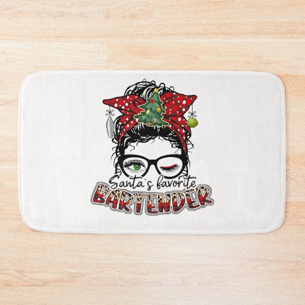 Item preview, Santa's Favorite Hair Bun Bartender designed and sold by LittleFunky79.