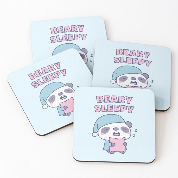 Item preview, Cute Yawning Panda Beary Sleepy Pun designed and sold by rustydoodle.