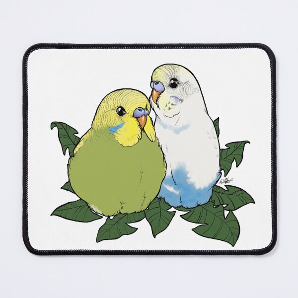 Budgie Brothers Mouse Pad