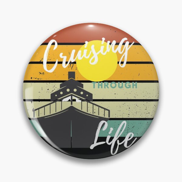 Item preview, Cruising through Life - retro on black background designed and sold by Starlett Designs.