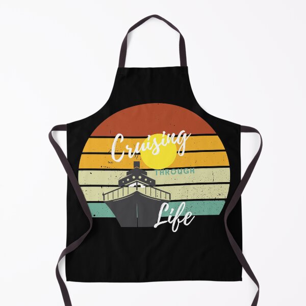 Item preview, Cruising through Life - retro on black background designed and sold by Starlett Designs.