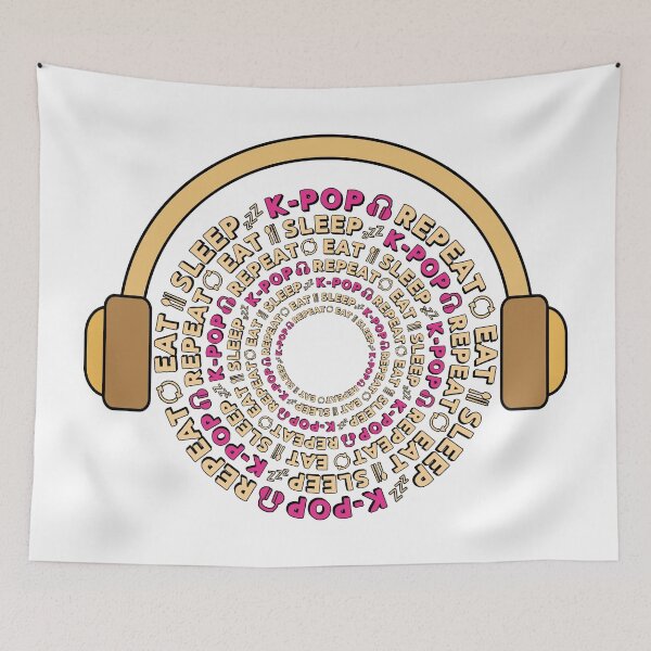 Item preview, Eat sleep K-pop repeat #2 designed and sold by HONGSOOLSHOP.