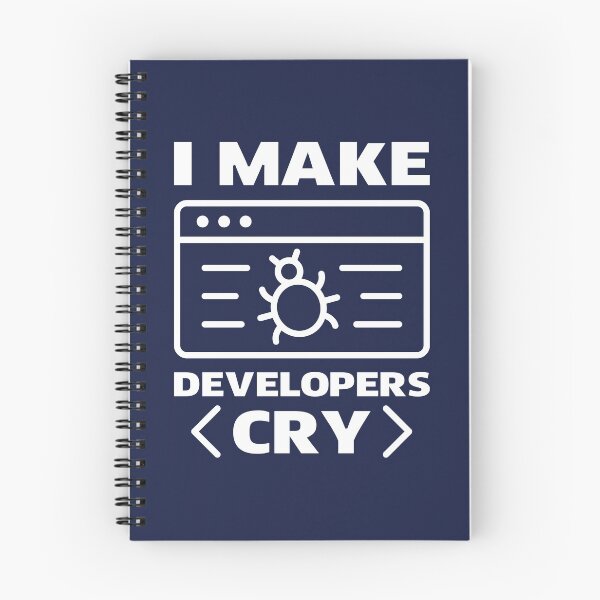Item preview, I Make Developers Cry designed and sold by TashaVector.