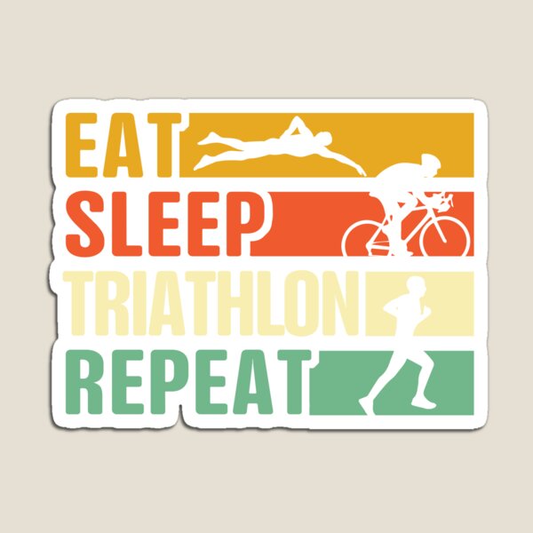 Item preview, Eat Sleep Triathlon Repeat designed and sold by thanhmaidesign.