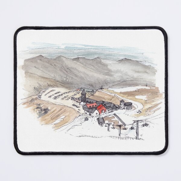 Item preview, Cardrona Ski Field Watercolour designed and sold by Tom Napper Design.
