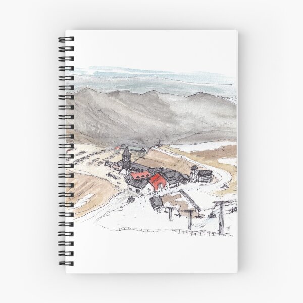 Item preview, Cardrona Ski Field Watercolour designed and sold by Tom Napper Design.