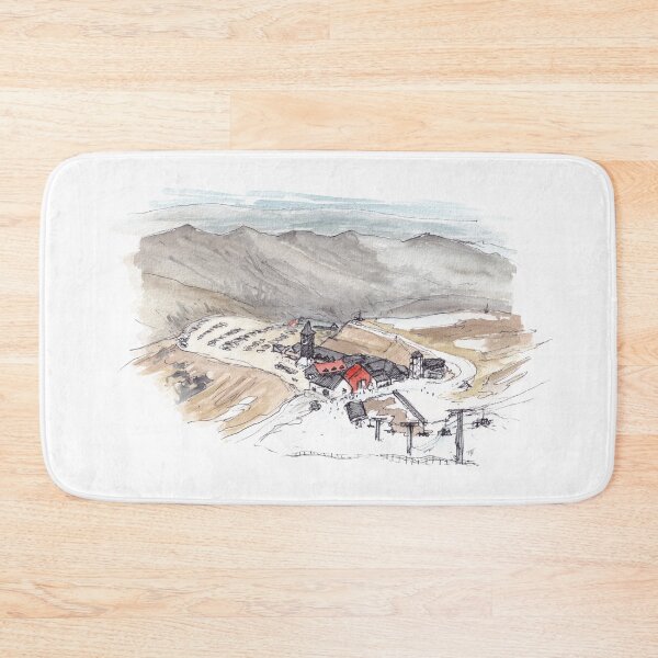 Item preview, Cardrona Ski Field Watercolour designed and sold by Tom Napper Design.