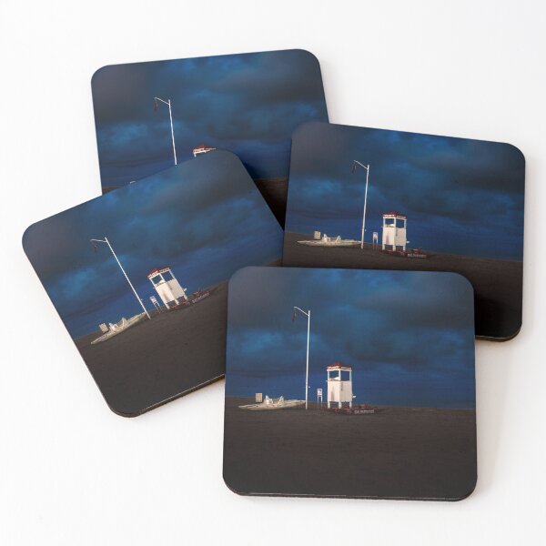 Item preview, Little House and Boat in Dark Night designed and sold by JoyforU.