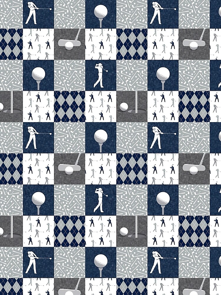 Thumbnail 3 of 3, Scarf, Golf Shape Pattern designed and sold by ChuckyStore79.